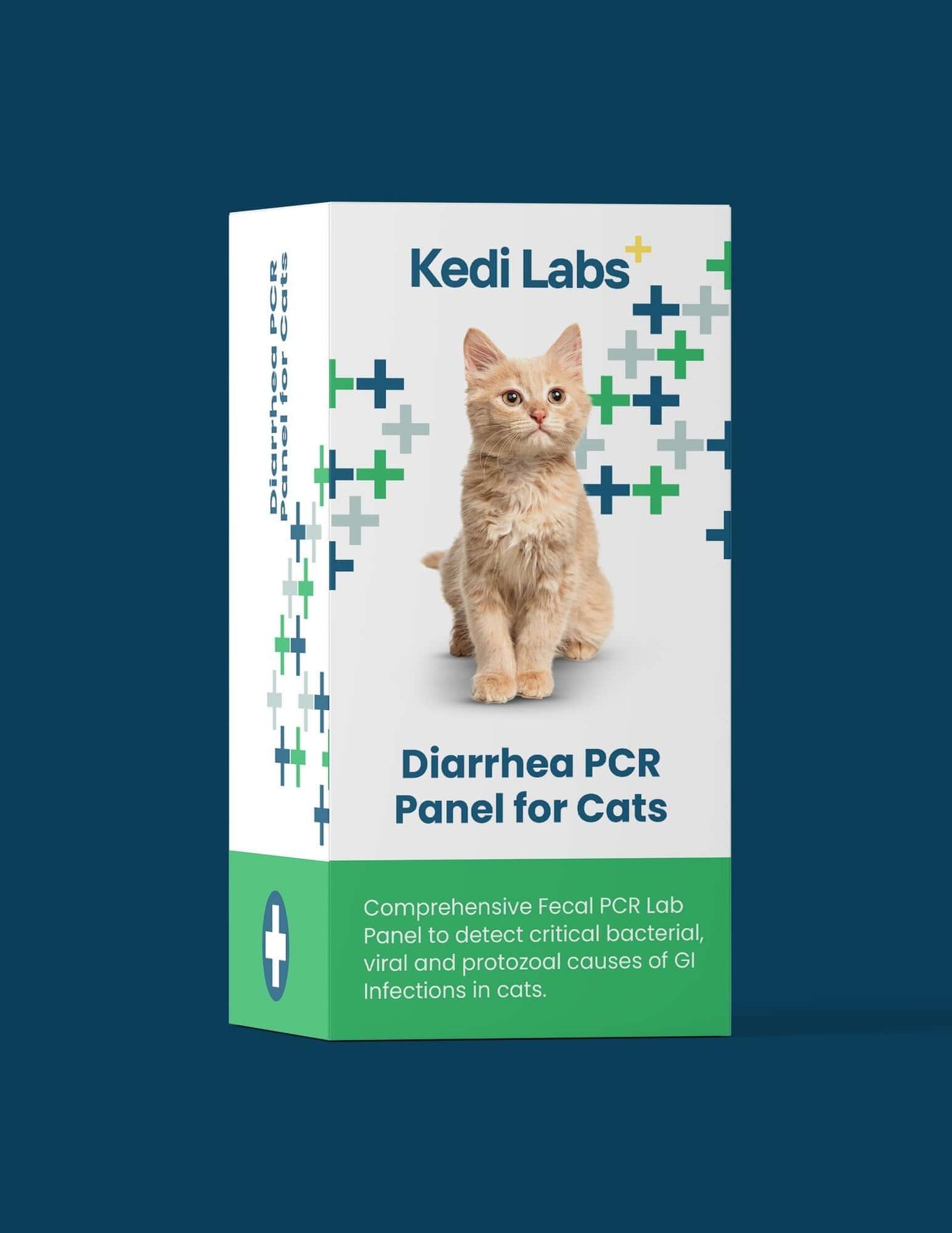 Kedi Labs Cat Diarrhea Test Kit with Comprehensive PCR Panel for Detecting GI Infections