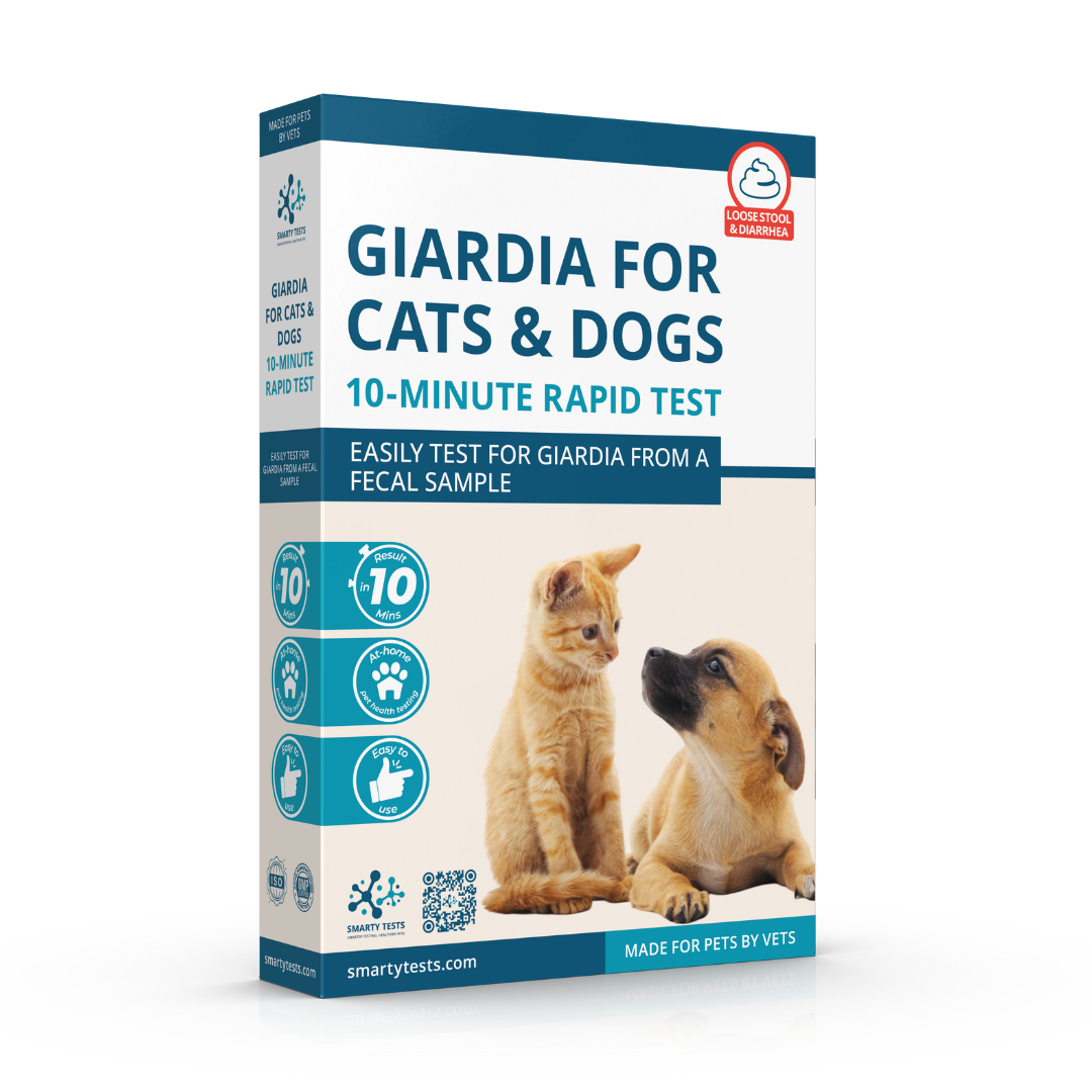 Smarty Tests 10 Minute Rapid Test for at-home Giardia fecal test for cats and dogs