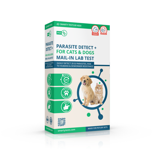 Kedi Labs at-home pet parasite test kit for easy detection of parasites in cats and dogs