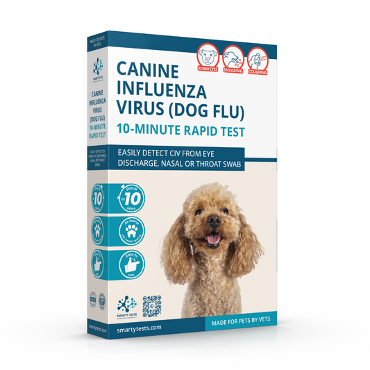 Smarty Tests 10 Minute Rapid Test for dog flu rapid test to detect canine influenza virus