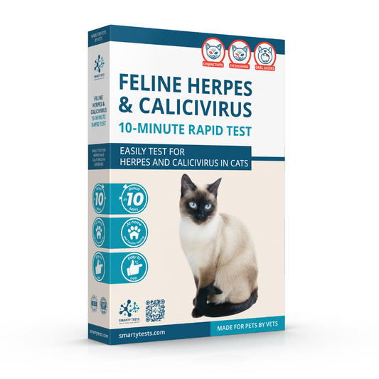 Smarty Tests Feline Herpes Test Kit for Cats 10 Minute Rapid Test for Easy Herpes and Calicivirus Testing