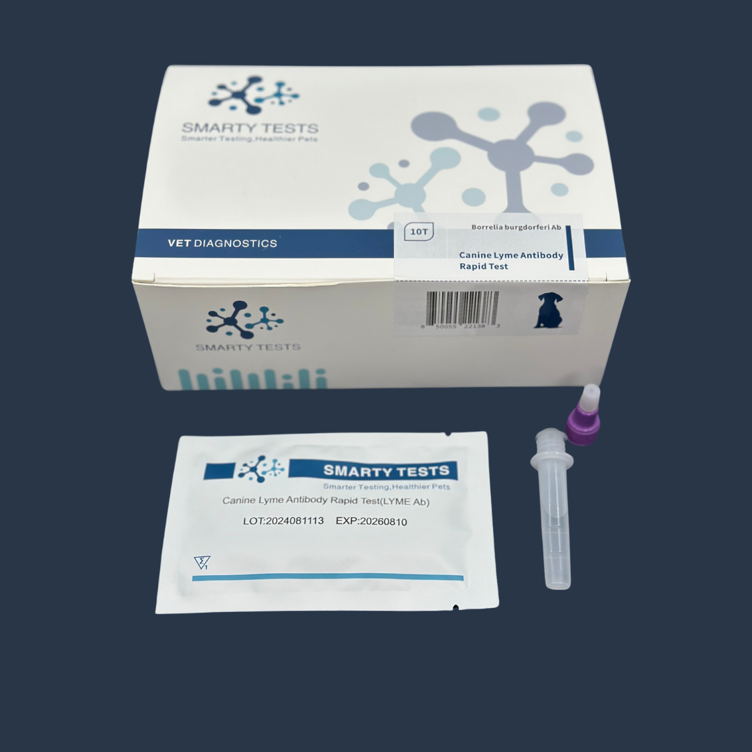 Smarty Tests Lyme disease rapid test for dogs with testing kit and instructions for quick diagnosis